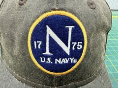 USN United States Navy 1775 Logo Waxed Canvas StrapBack Hat – by The Game – NWT!