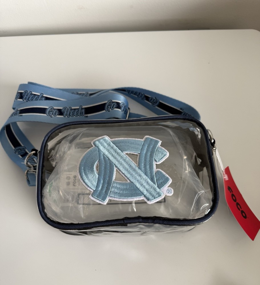 Clear NC Tarheels Bag / Purse