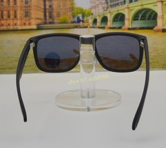 Ray-Ban Justin RB4165 Polarized Sunglasses 54mm Blue Mirror Lens Black UV400