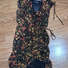 Dress Forum Asymmetrical Orange and Black Dress with Modern Flair