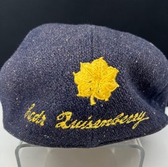 VINTAGE VIETNAM KOREA ERA USS GEORGE CLYMER APA-27 BLUE WOOL BASEBALL CAP AS IS