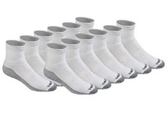 Dickies Men’s Dri-tech Moisture Control Quarter Socks Assorted Sizes , Colors