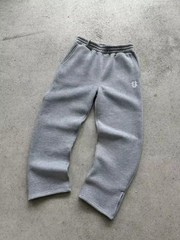 Men’s Y2K Zipper Embroidered Jogger Pants Retro Straight Hip Hop Streetwear