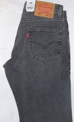 LEVIS 502 Taper Jeans Stretch Flex Eco Midrise Regular Through Thigh $75 Grey