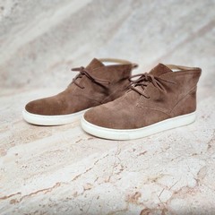 LUCKY BRAND LP-LORELLE Brown Suede Mid Top Comfort Sneaker Bootie 7½M US / 38 EU