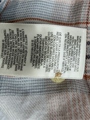 C&C California Plaid Flannel Shirt Large Pink Blue Button Front Pocket