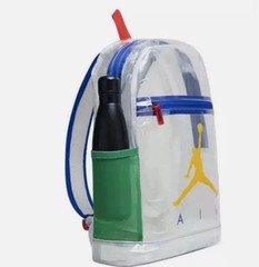 New Authentic Jordan Backpack Multicolor Clear Transparent School Limited