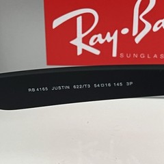 Ray-Ban RB4165 622/T3 Justin Polarized Sunglasses Grey Classic Frame 54mm