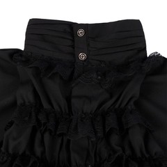 Men Vampire Victorian Renaissance Blouse Tops Gothic Ruffled Medieval Shirt