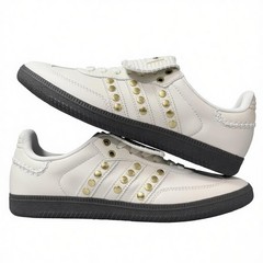 Wales Bonner x adidas Samba Studded Cream White IG4304 Leather Low Sneakers