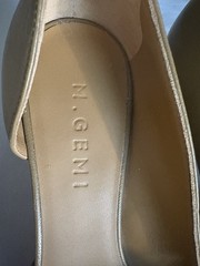 M.Gemi Italy Olive Taupe Women’s D’Orsay Pumps Heels Sandals Size 8 US 38 EU