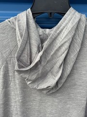 Insect Shield White Sierra Hood Pullover Gray Bug Free Base Camp Shirt