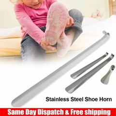 Long Handle Shoe Horn Stainless Steel 6″ 12″ 20″ Handled Metal Shoehorn Horns US