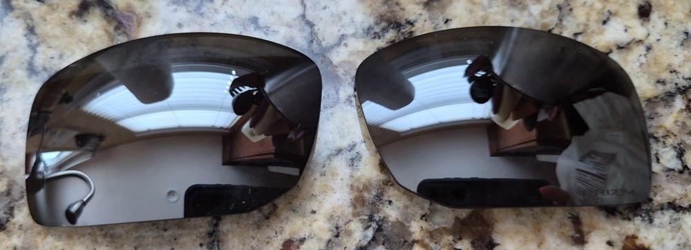 Authentic Oakley GIBSTON XL GREY Prizm REPLACEMENT LENSES 009470 Silver Mirror