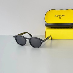 Moscot Lemtosh Matte Black Frame Dark Grey Lens Sunglasses Handmade Unisex