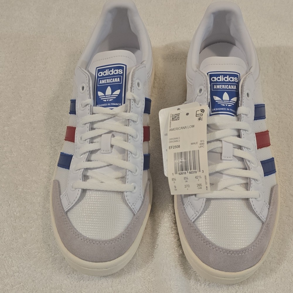 adidas Americana Low Men’s Low Top Sneakers White/Blue/Red EF2508
