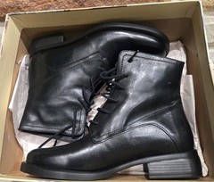 MADE IN ITALY – GH BASS – 7.5 M US (38 EU) – HAILEY BOOT – BLACK. NOS IN BOX