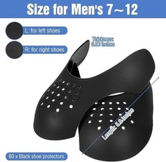 80pcs Shoe Crease Protectors Sneaker Crease Protector Composite for Universal Sh
