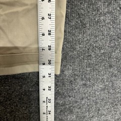 Tommy Hilfiger Chino Pants Mens Size 32 Beige Pleated Cotton Relaxed Cuffed