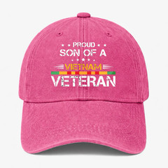 Vietnam Veteran Son Hat Proud Military Family Gift Adjustable Dad Baseball Cap