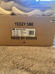 adidas Yeezy 500 High Mist Stone Gray Men’s High Top Lace-Up Suede GV7775