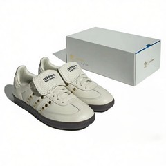 Wales Bonner × adidas Samba Studded Cream White IG 4304 New With Box