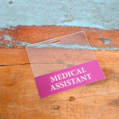 Clear RN Badge Buddy HORIZONTAL – Transparent Hospital & Nurse ID Backer Card