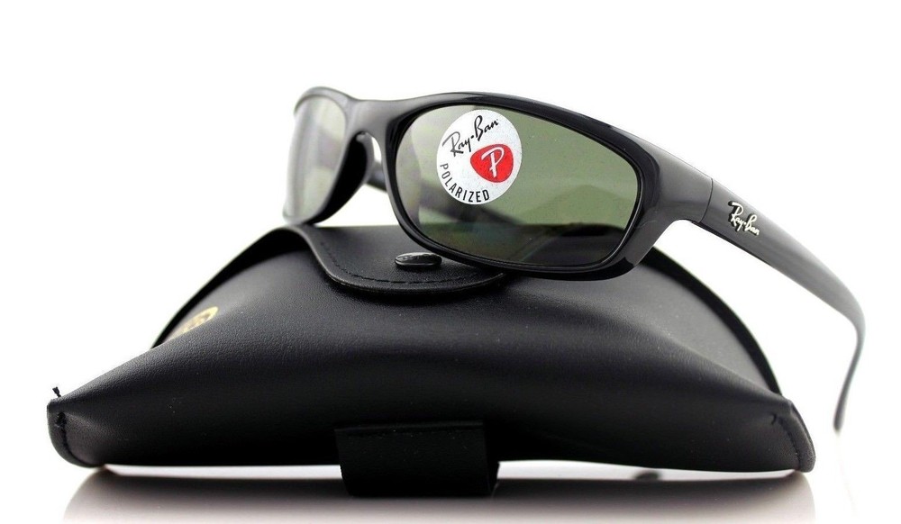 Authentic Ray Ban Predator Black Green Sunglasses RB4115 601/9A 57 mm