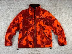 Men’s Hart Sobsun-o Orange Softshell Fleece Full Zip Jacket Print Tactical