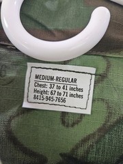 Vtg Vietnam Era ERDL Jungle Jacket Fatigue Poplin Med-Reg/ Mint-New Old Stock