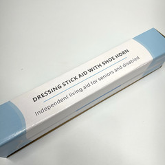 Phantawell 35.5 Inch Long Dressing Stick Aid With Shoe Horn Shoes Socks Open Box