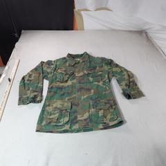 USMC ERDL Jungle Camo Jacket Mens Small Uniform Shirt Slant Pocket Vietnam 70s