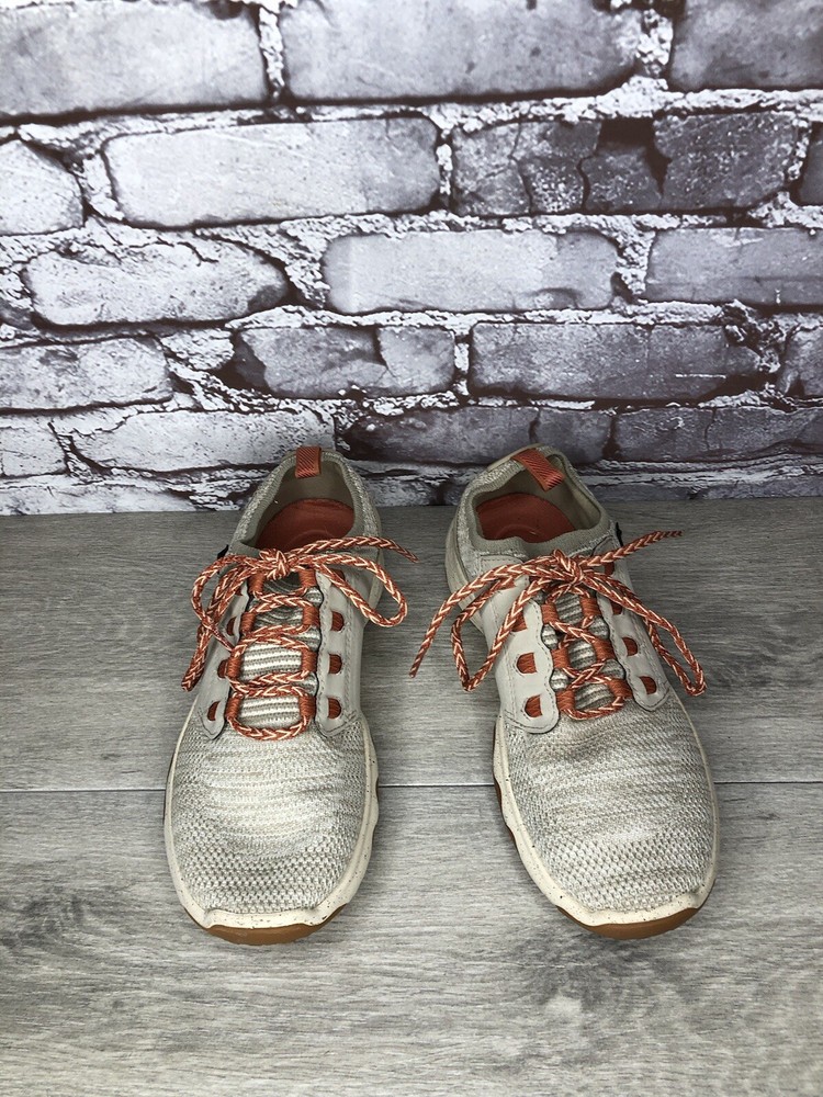 Teva Arrowood 2 Plaza Beige Taupe Knit Athletic Low Sneakers Women Sz 7M US/38EU