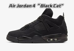Jordan 4 Retro “Black Cat” Men’s Mid Top Basketball Shoes