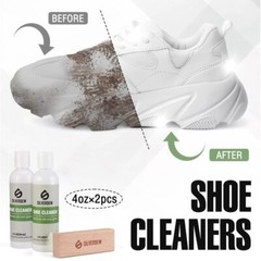 7PIECE Shoe Cleaning Kit w/2 Bottles Shoe Cleaner Deodorizer Protector 2 Brushes