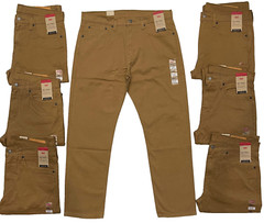 Mens Levis 502 Regular Taper Stretch Jeans Caraway (Brown) 32, 33, 34, 36 #0100