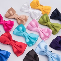 Bowtie Mens Adjustable Formal Wedding Party Necktie Bow Tie Solid Color Tuxedo