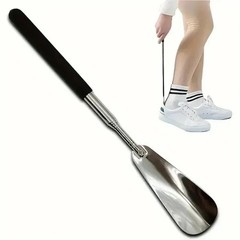 Extendable Shoe Horn Long Handle for Seniors Adjustable Stainless Steel Telescop