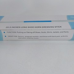 35.5 Inch Long Handled Shoe Horn, Dressing Stick, Sock Remover Aid Helper – Vers