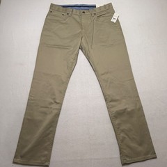 Brooks Brothers Mens Lightweight Advantage Chino Stretch Pants Khaki 33×30 NWT