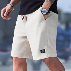 Men’s Summer Casual Sports Shorts Plaid Checkered Loose Knee Length Shorts Ameri