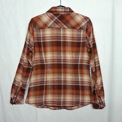 LEGENDARY WHITETAILS Plaid Button Down Shirt Brown Tan Long Sleeve Small