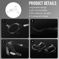 Clear Invisible Shoelace, Transparent High Heel Shoe Straps for Women Detacha…