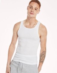Hanes Tank Undershirt 10-Pack ComfortSoft Value Tag Itch Free Ribbed White S-3XL