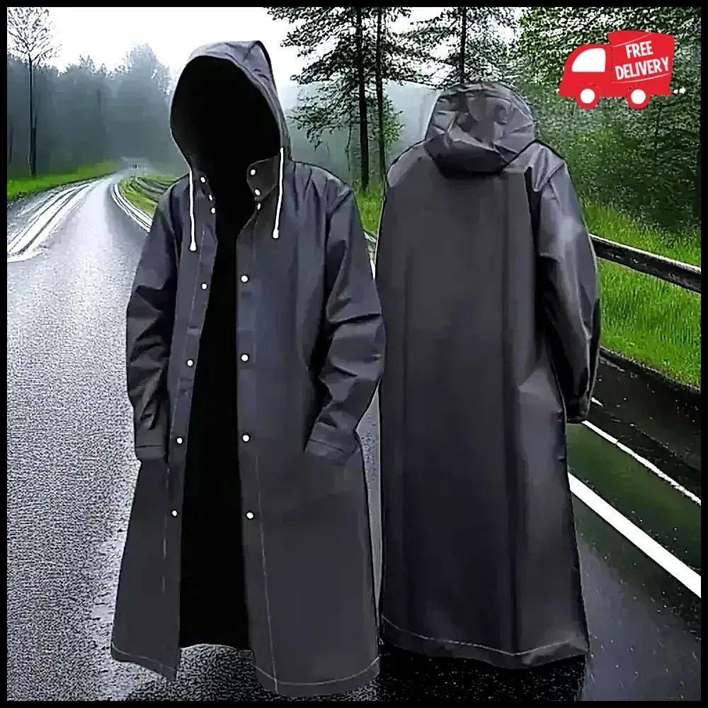 Disposable Raincoat Long for Women Full-Body Rain-Proof Men’s Adult Transparent