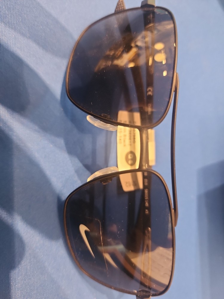 NEW NIKE DQ0798 SUNGLASSES FULL-RIM METAL & PLASTIC BLACK SQUARE-FREE Ship