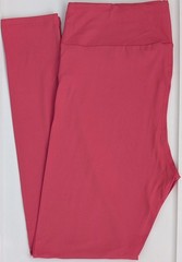 TC LuLaRoe Tall & Curvy Solid Pink Leggings NWT 77 Free Shipping