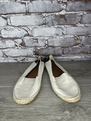 Reef White Leather Espadrilles Loafers Flats Shoes Women’s Sz 7.5M US/38EU