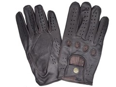 MEN’S CHAUFFEUR SHEEPSKIN LEATHER CAR DRIVING GLOVES (Finished Sewn Knuckles)