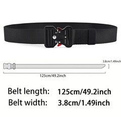 MEN Casual Military Tactical Army Adjustable Quick Release Belts Pants Waistband